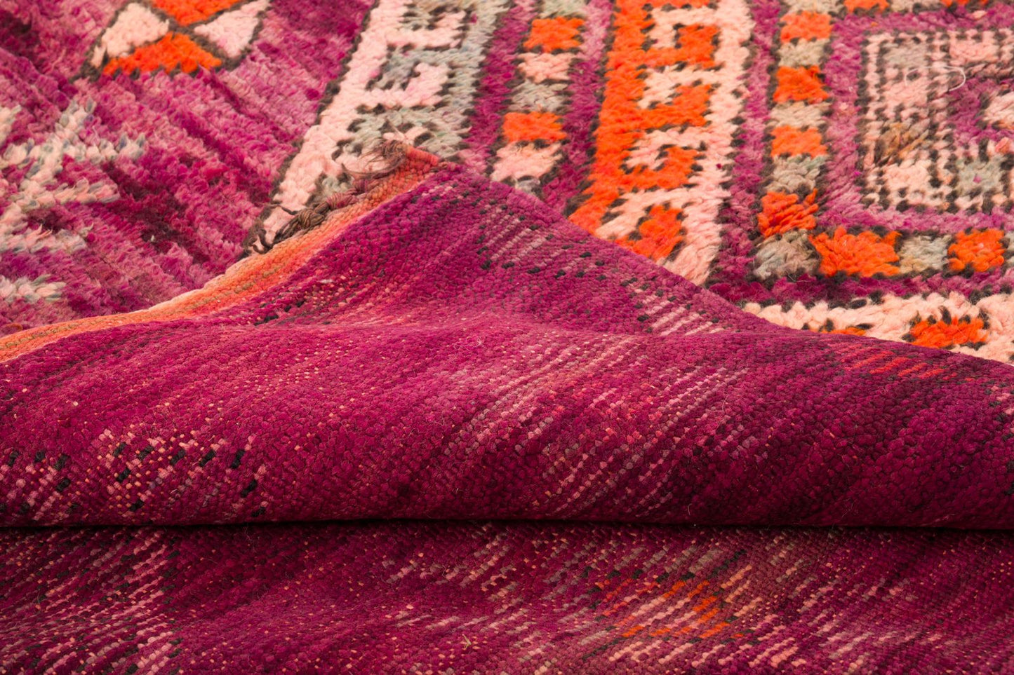 Purple Vintage Moroccan Boujaad Rug - Majidah- 3200 x 1650mm