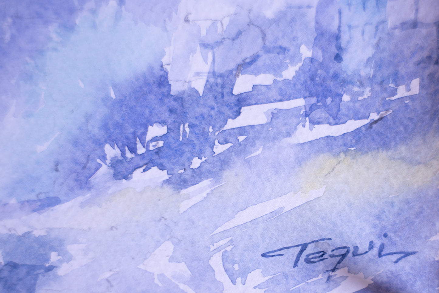 ORIGINAL ARTWORK Watercolor Peru - two llamas