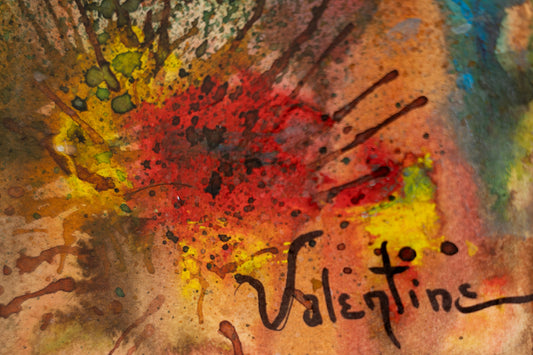 Original ARTwork acrylic Nasca lines - unframed 36 cm x 50 cm