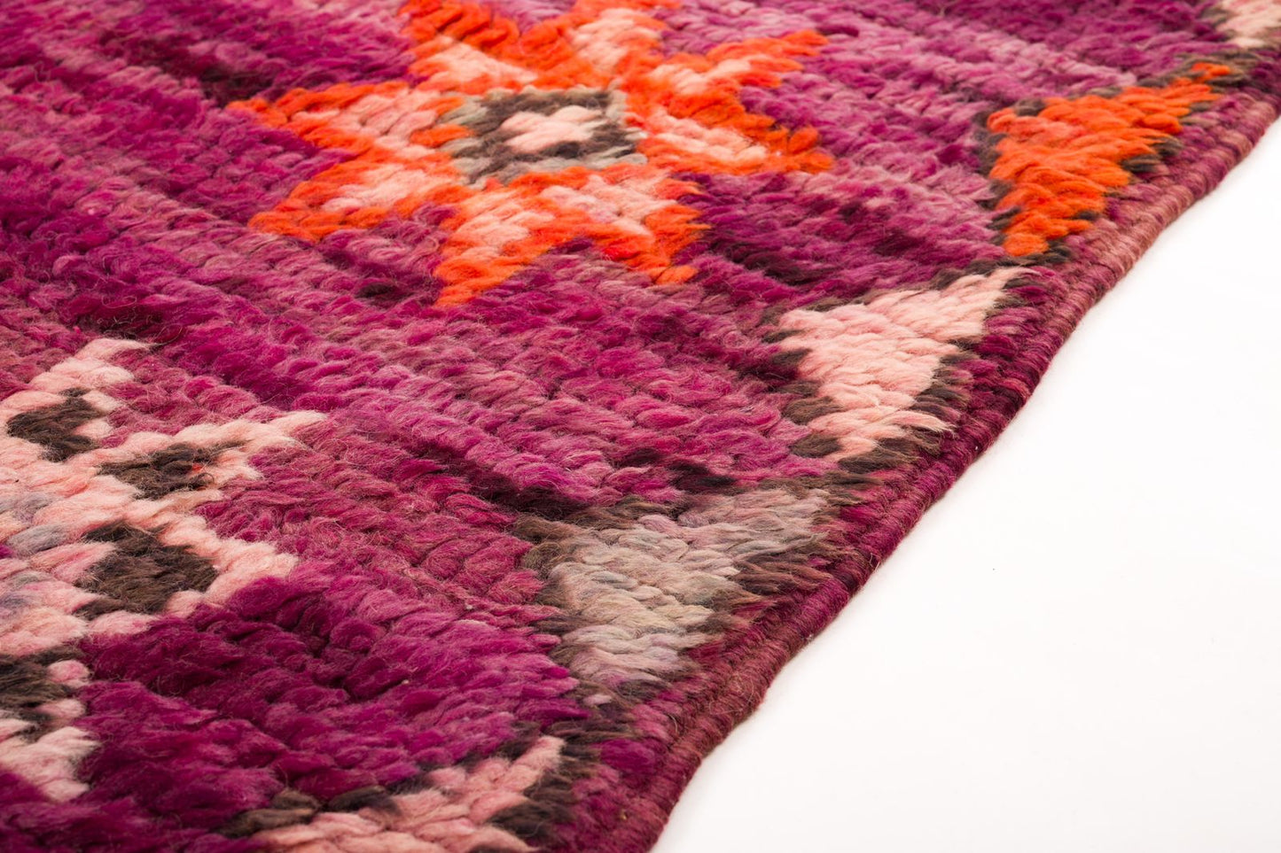 Purple Vintage Moroccan Boujaad Rug - Majidah- 3200 x 1650mm