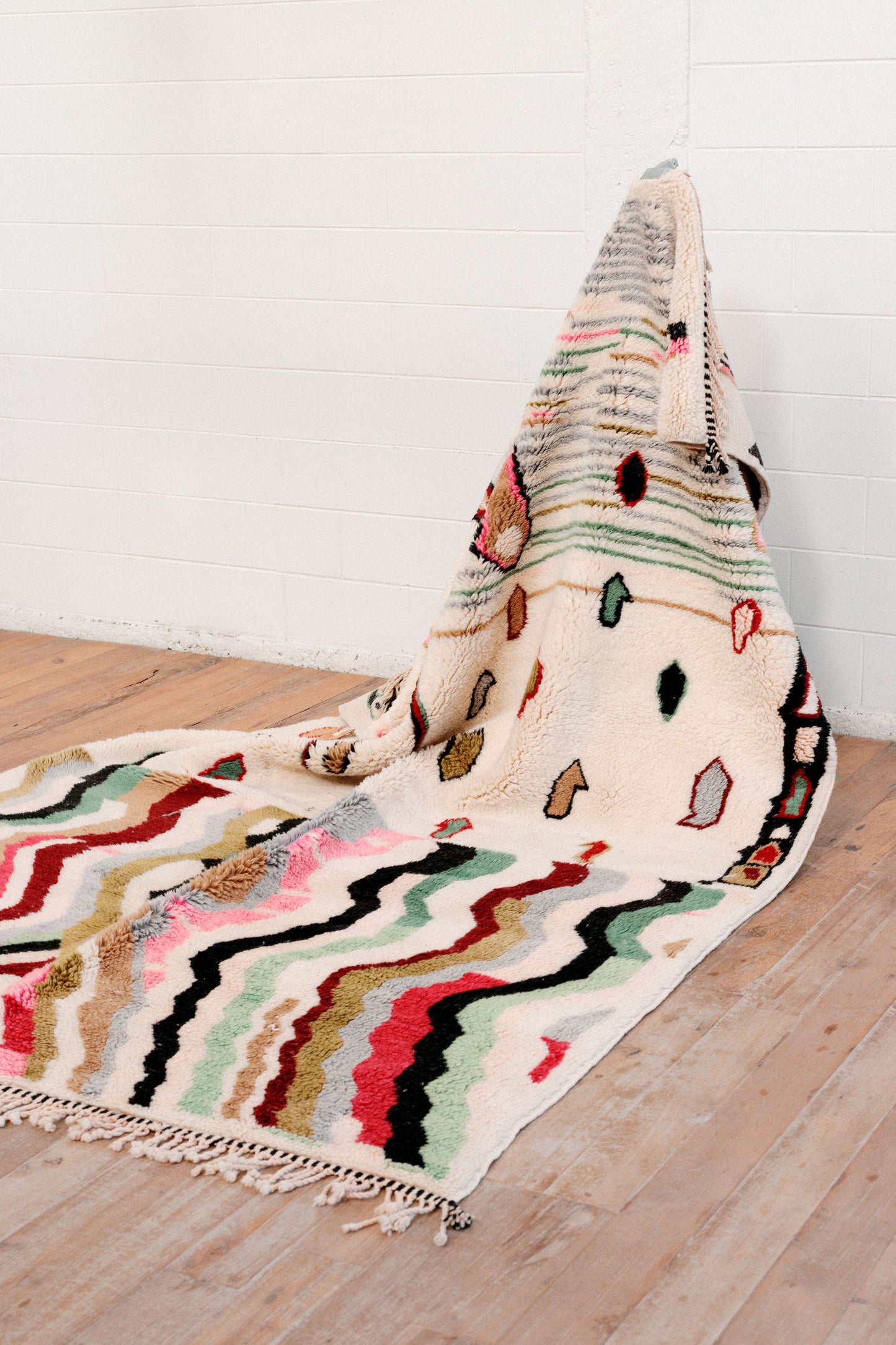 Abstract geometric pattern New Moroccan Beni M'Rirt Rug  3100 x 2150 mm
