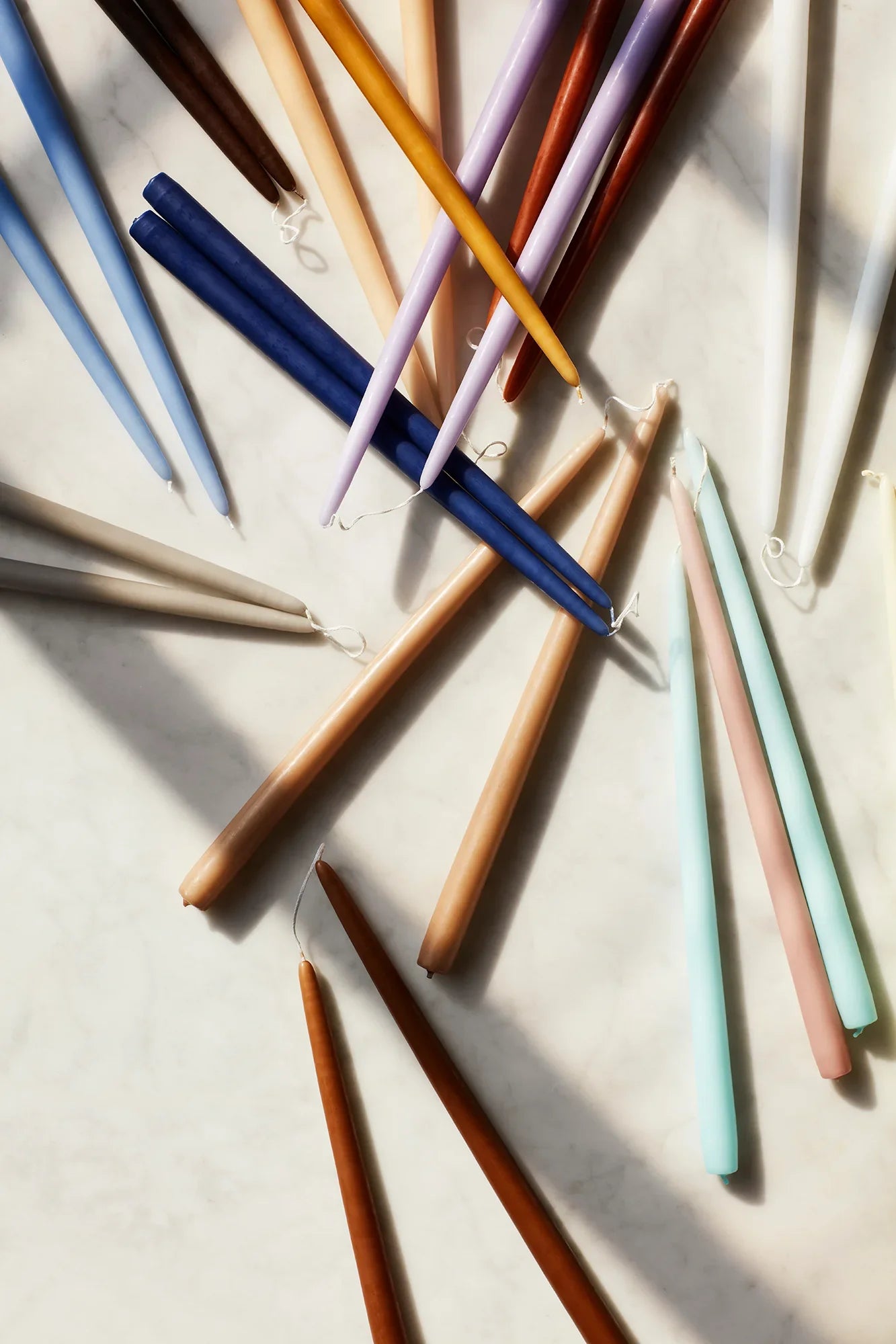 Broste Taper Candle - Pure White Set of 4