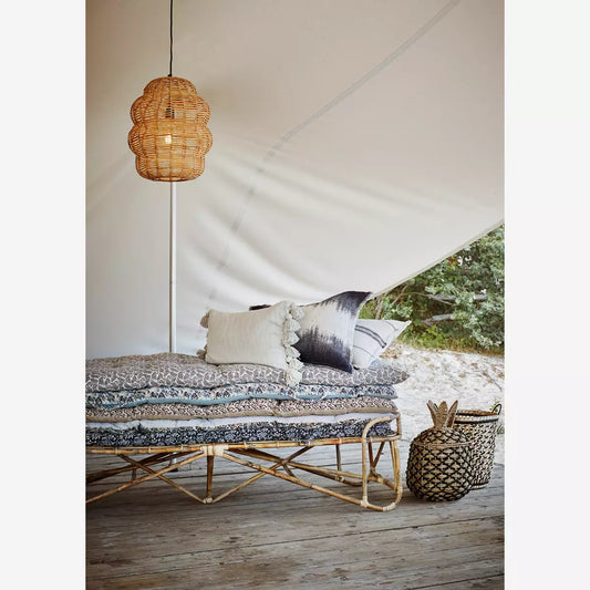 Cushion Cover with Tassels - Off White