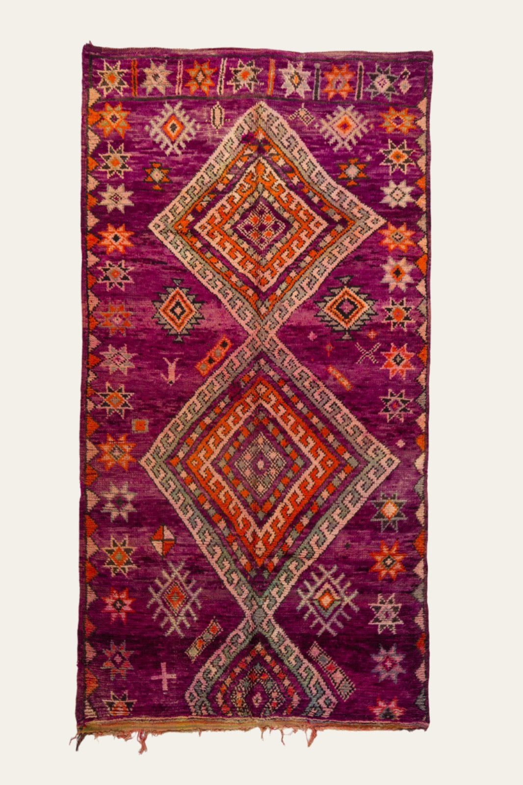 Purple Vintage Moroccan Boujaad Rug - Majidah- 3200 x 1650mm