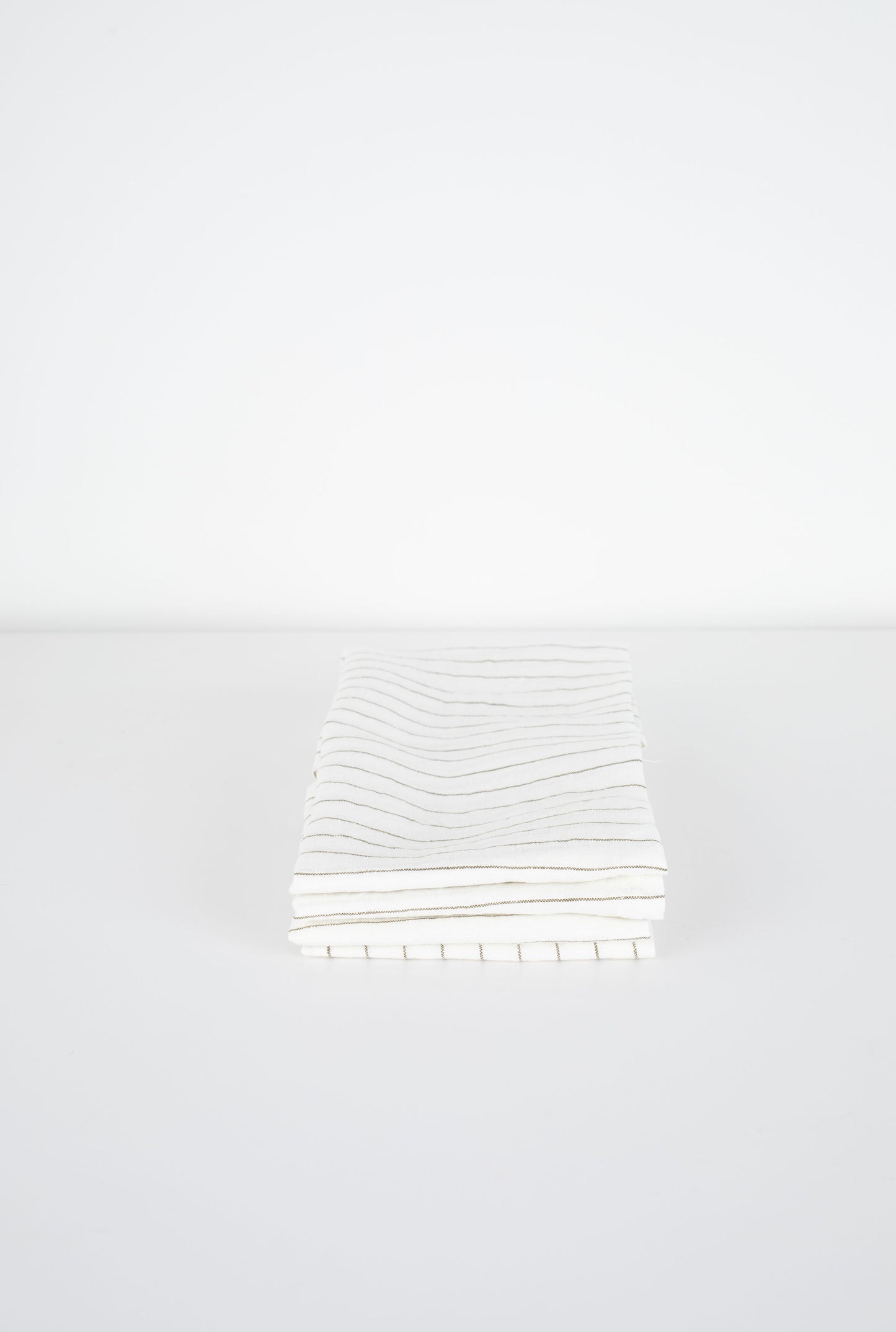 Olive Pinstripe Napkin - Set of Four