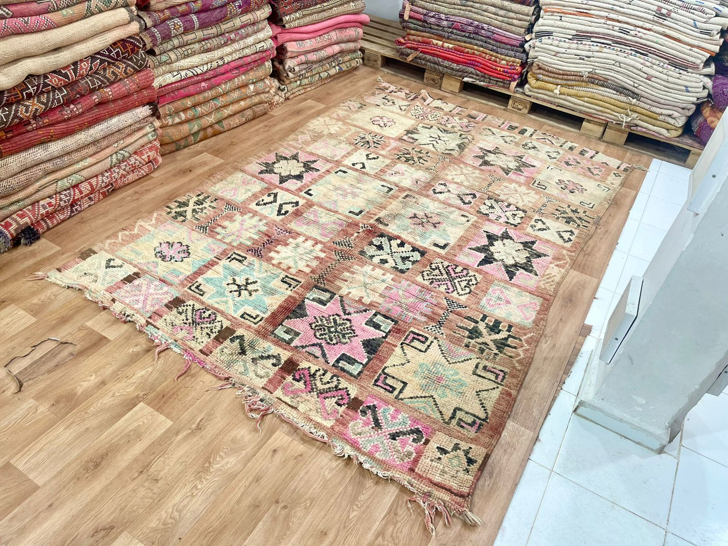 Vintage Moroccan Boujaad Rug - Alegria- 280 x 180 cm
