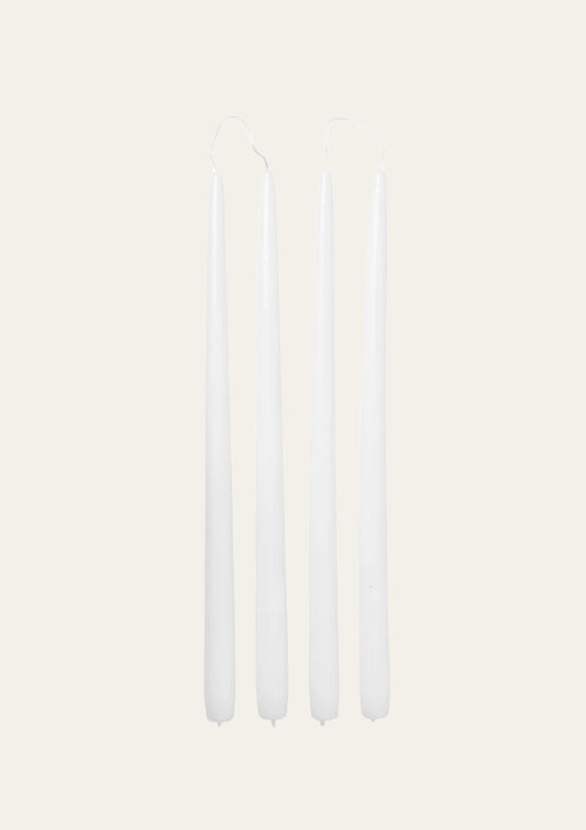 Broste Taper Candle - Pure White Set of 4