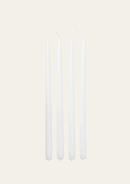 Broste Taper Candle - Pure White Set of 4