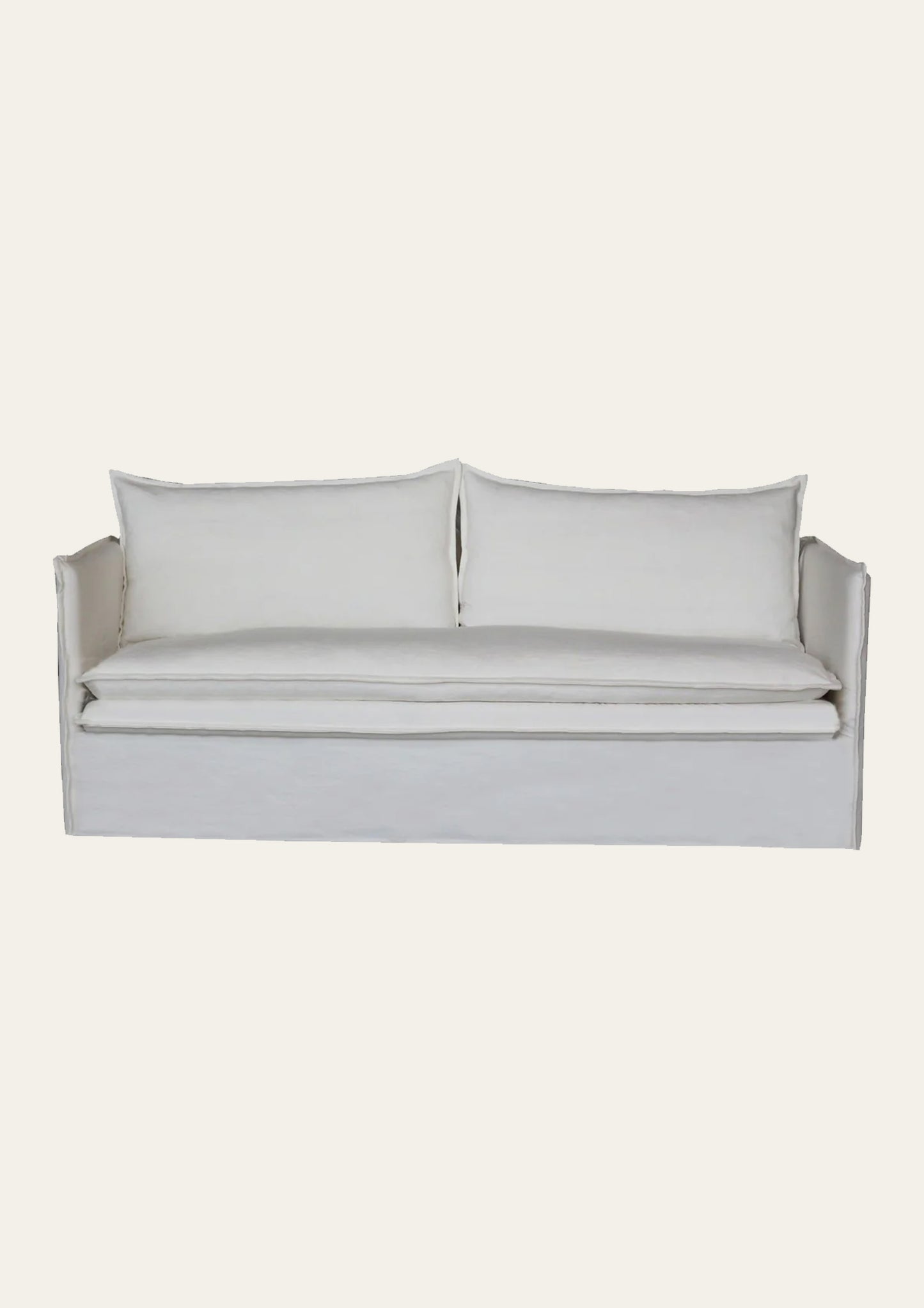 Malta Slip Cover 3 Seater Sofa - Cloud