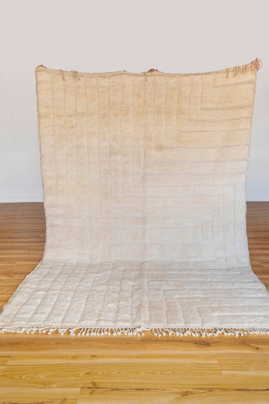 New Creamy- Le Mont Moroccan Beni M'Rirt Rug 2780 x 2000mm