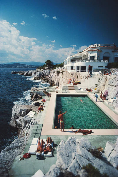 SLIM AARONS 'EDEN ROC POOL' PHOTOGRAPHIC PRINT
