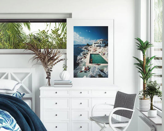 SLIM AARONS 'EDEN ROC POOL' PHOTOGRAPHIC PRINT