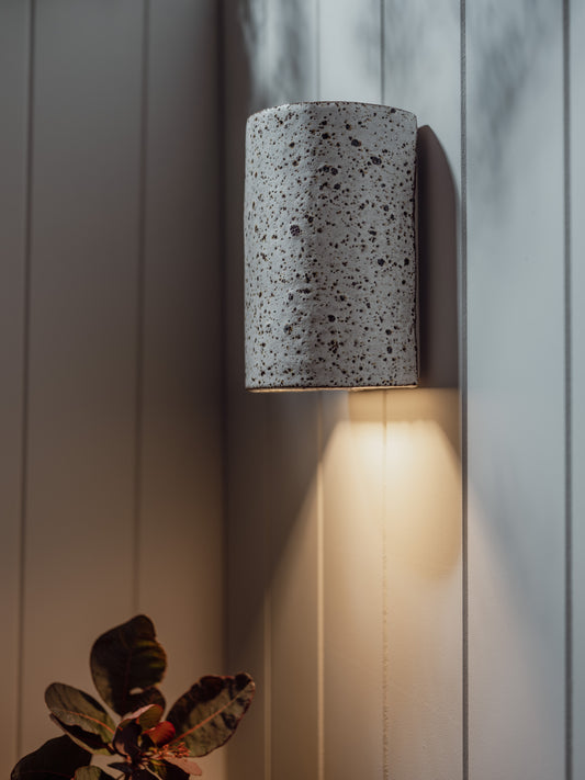 We Ponder | Dusk Exterior Ceramic Wall Light