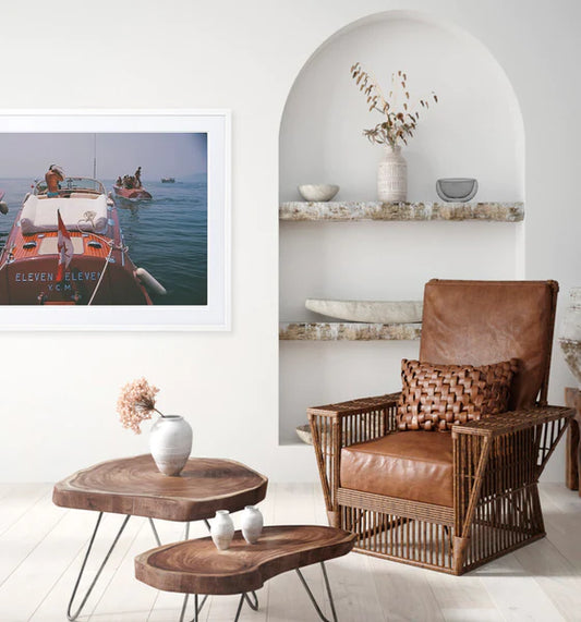 SLIM AARONS 'MOTORBOATS IN ANTIBES' PHOTOGRAPHIC PRINT