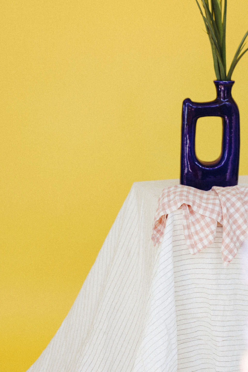 Olive Pinstripe Rectangle Tablecloth