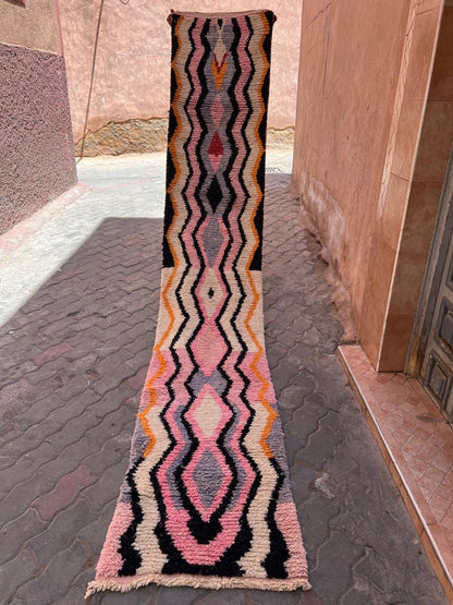 PRESALE - Pink and Black- Boujaad Runner 3700 mm x 700 mm