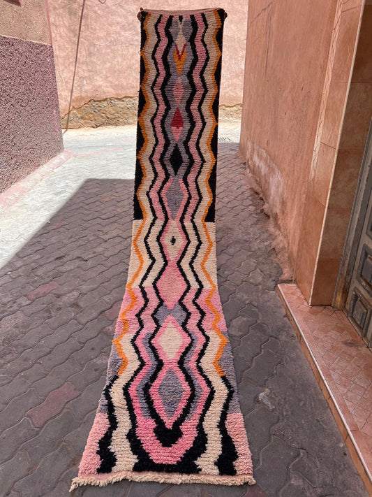 PRESALE - Pink and Black- Boujaad Runner 3700 mm x 700 mm
