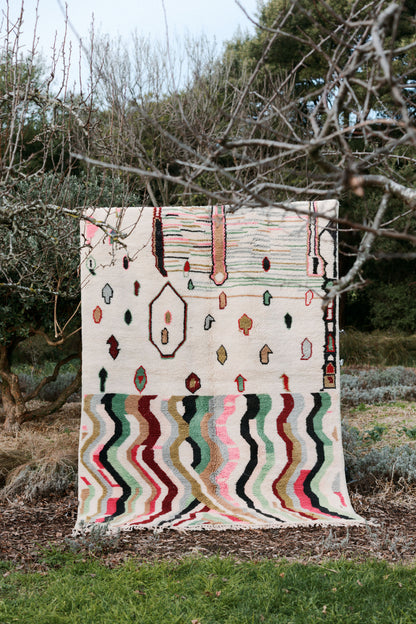 Meral- Gazelle-   3100 x 2150 mm- New Moroccan Beni M'Rirt Rug