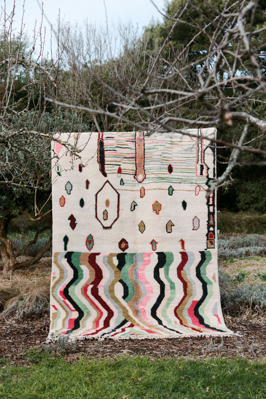 Meral- Gazelle-   3100 x 2150 mm- New Moroccan Beni M'Rirt Rug