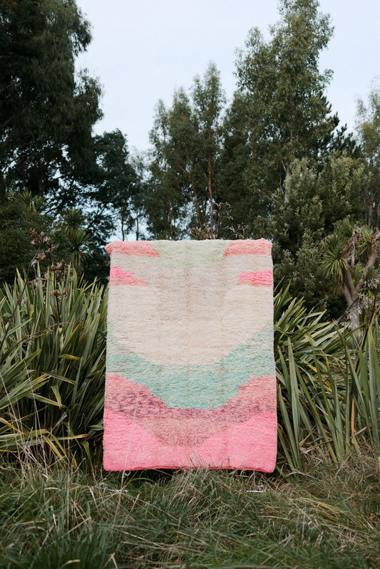 Gulgzel -Rosebeauty PINK RUG 2400 x 1600 mm Vintage Moroccan Boujaad Rug