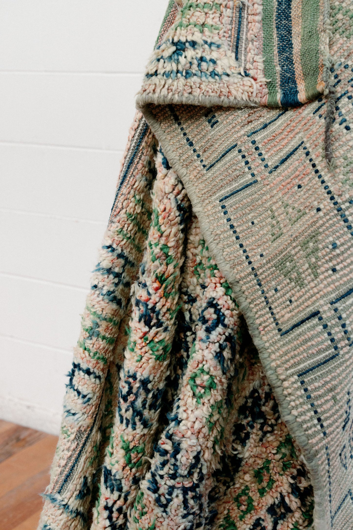 Zumarrad Emerald 310 x 175 mm Vintage Moroccan Boujaad Rug