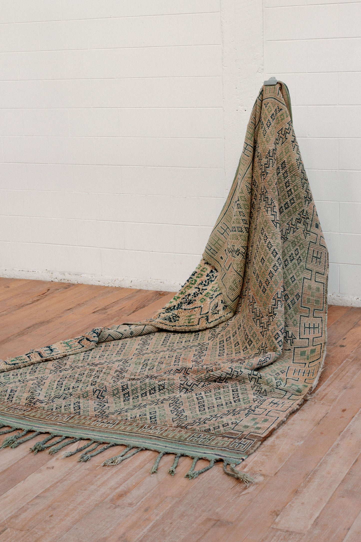 Zumarrad Emerald 310 x 175 mm Vintage Moroccan Boujaad Rug