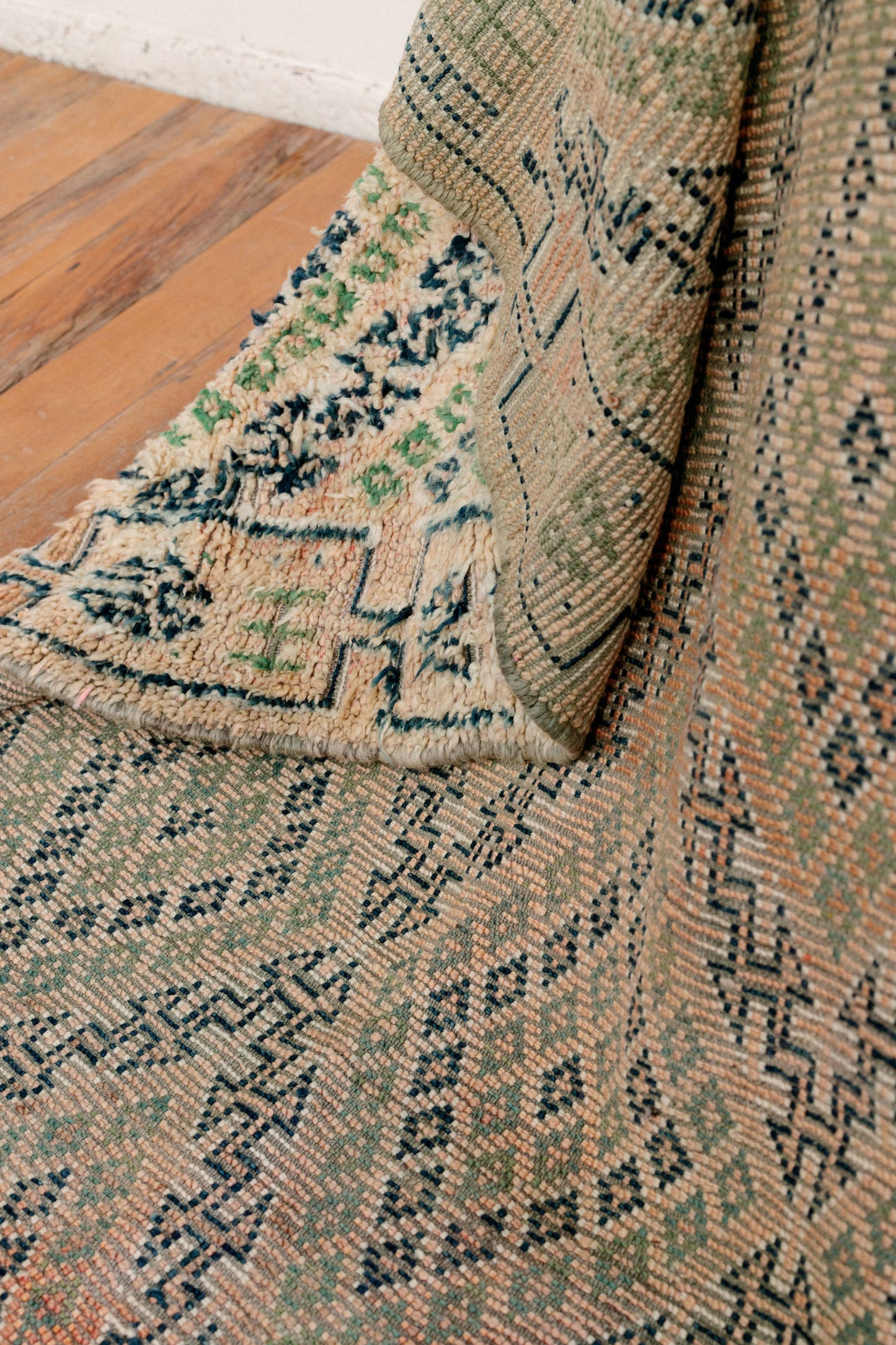 Zumarrad Emerald 310 x 175 mm Vintage Moroccan Boujaad Rug