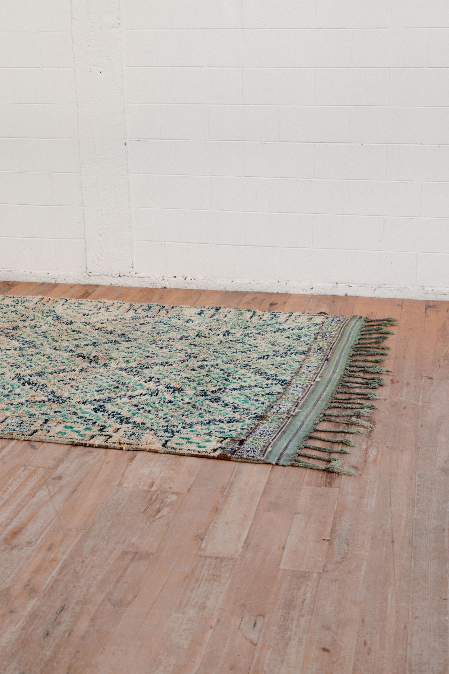 Zumarrad Emerald 310 x 175 mm Vintage Moroccan Boujaad Rug