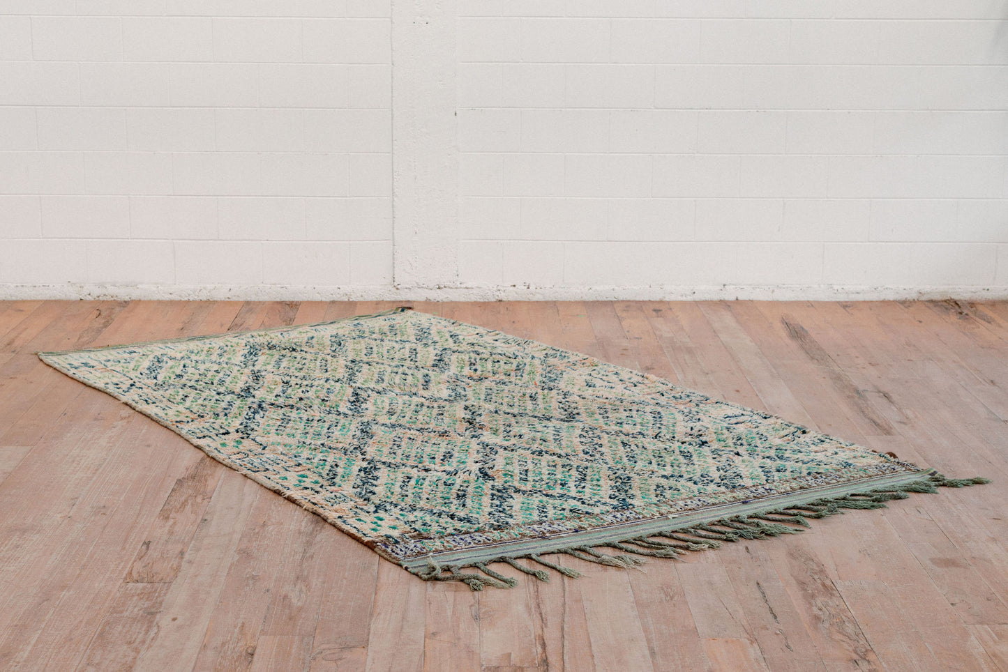 Zumarrad Emerald 310 x 175 mm Vintage Moroccan Boujaad Rug