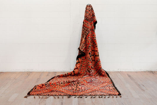 Dilber Attractive 395 x 200 mm Vintage Moroccan Boujaad Rug