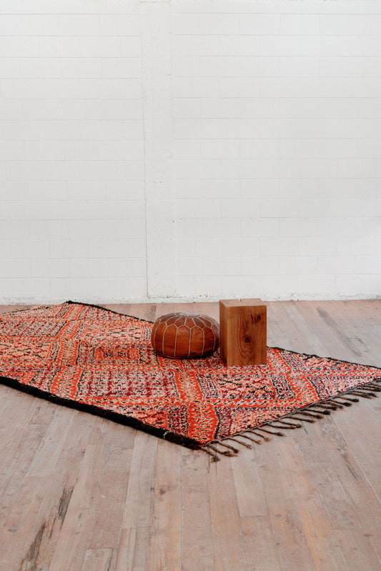 Dilber Attractive 395 x 200 mm Vintage Moroccan Boujaad Rug