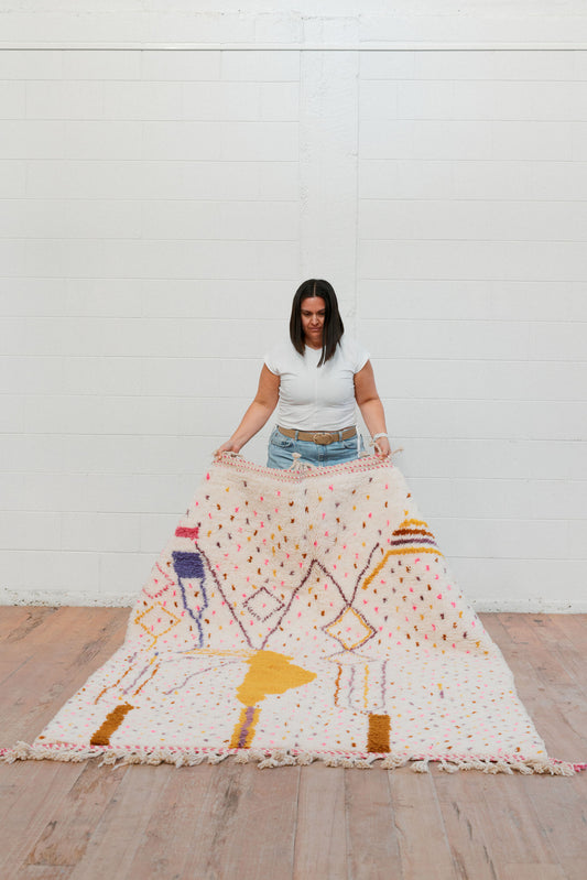 Aysel- Moonlike - New Moroccan Beni Ourain Rug