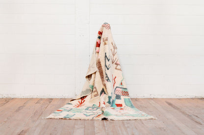 Ayana Beautiful flower 2500 x 1550 mm - New Moroccan Boujaad Rug