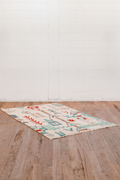 Ayana Beautiful flower 2500 x 1550 mm - New Moroccan Boujaad Rug