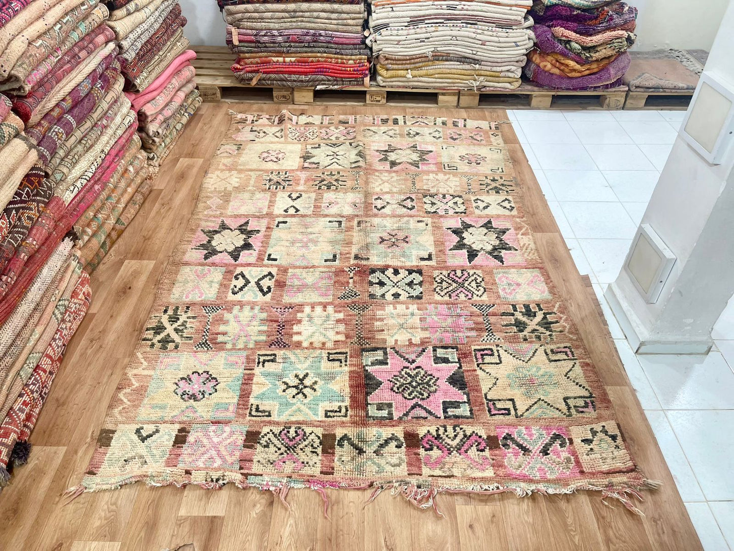 Vintage Moroccan Boujaad Rug - Alegria-  280 x 180 cm