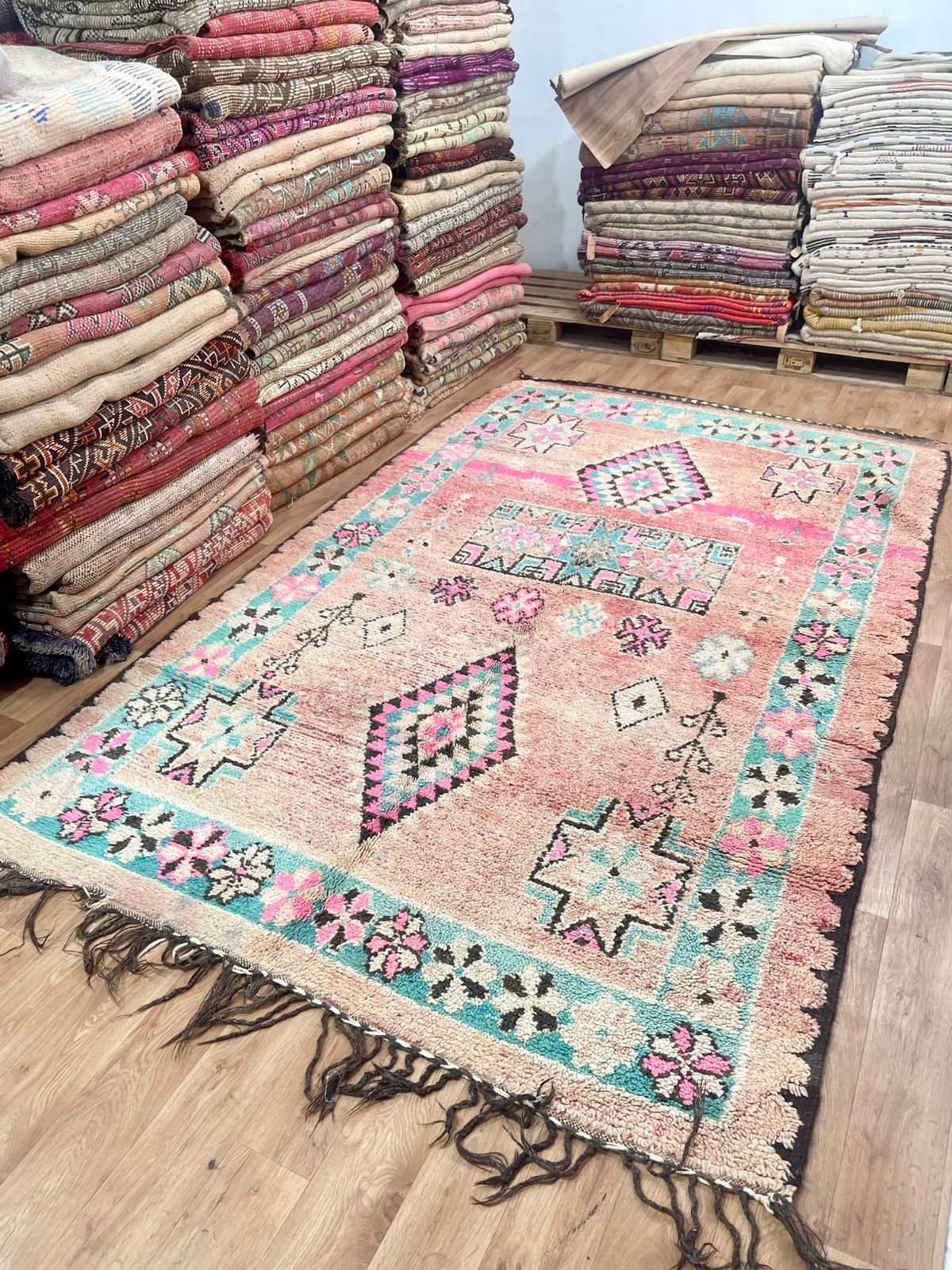 Vintage Moroccan Boujaad Rug - Spring-  3000 x 1900 mm
