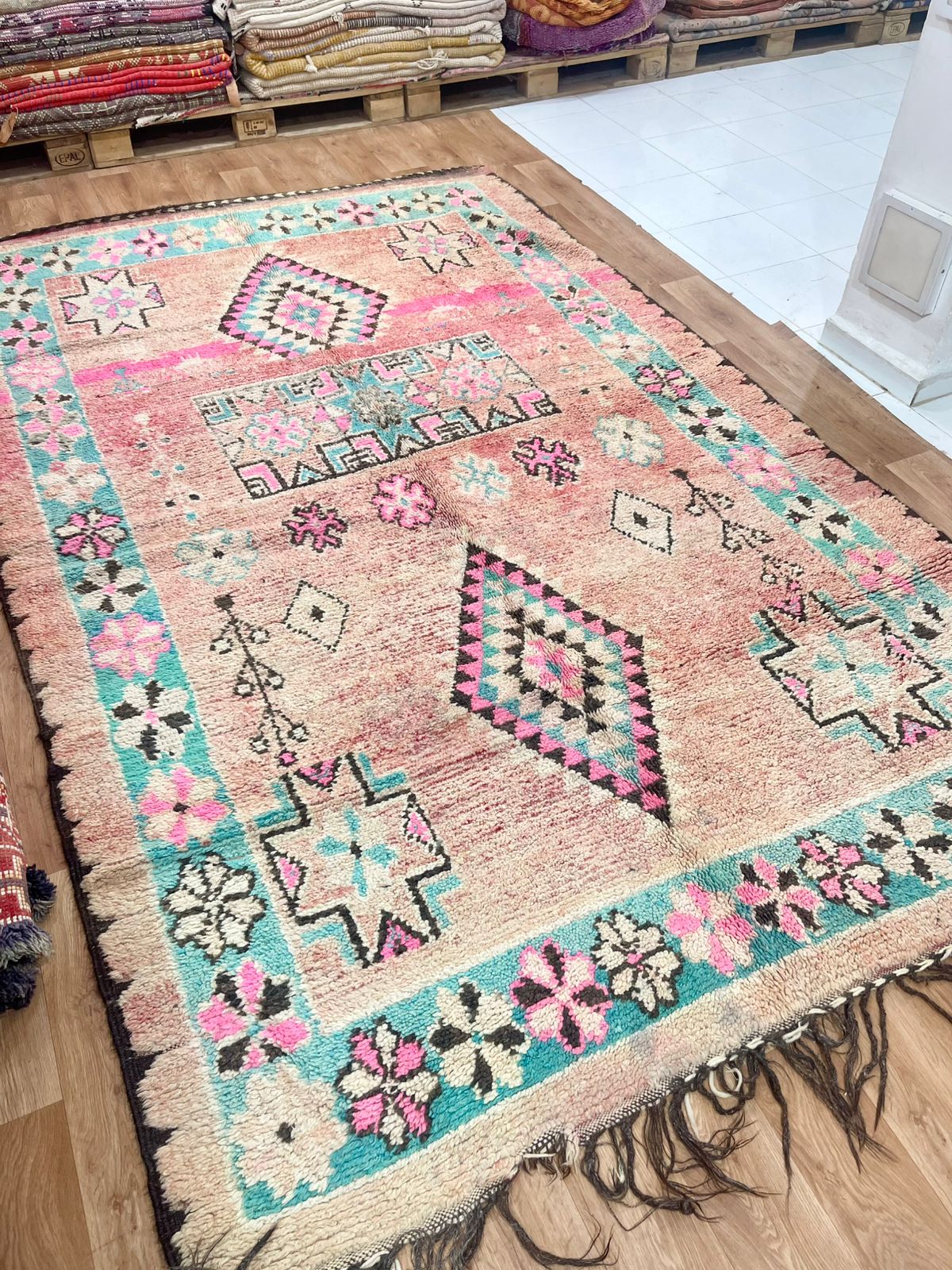 Vintage Moroccan Boujaad Rug - Spring-  3000 x 1900 mm