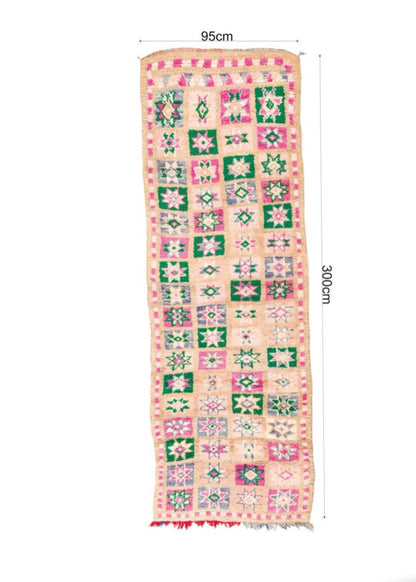 Unique vintage runner 300 cm x 90 cm