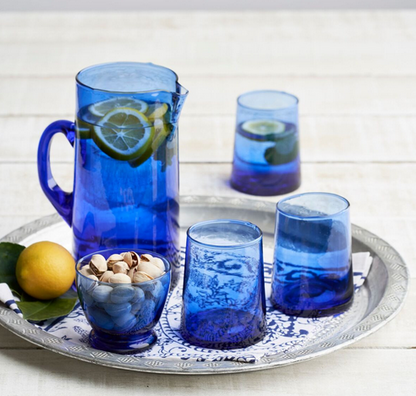 Moroccan Cobalt Jug/Carafe