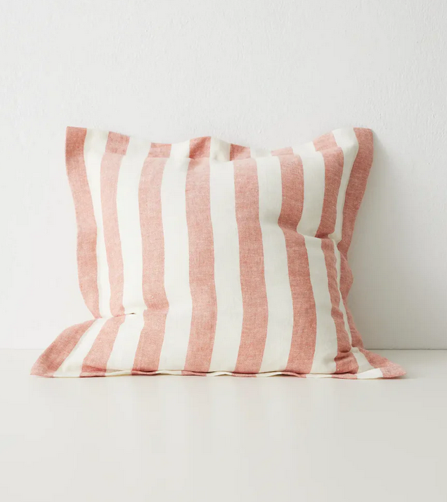 VITO CORAL - Playful cabana stripe -50cm x 50cm