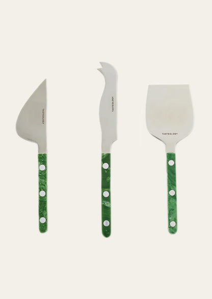 Tasteology Cheese Knives - Emerald