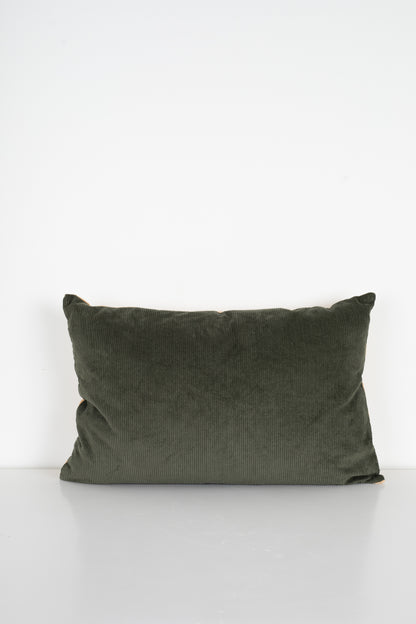 Corduroy Green Cushion