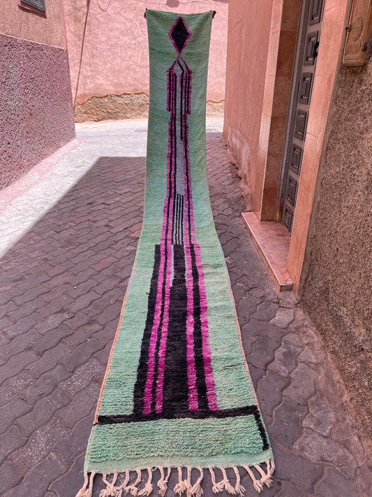 Aqua Green and  Pink - Boujaad Runner 5100 x 650 mm Only PRESALE