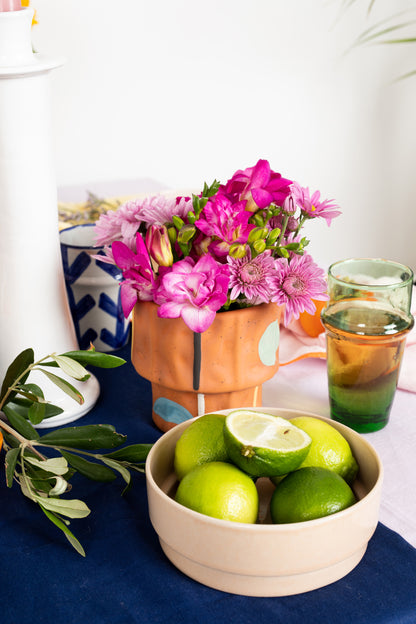 Moroccan Beldi Green Vase - Medium