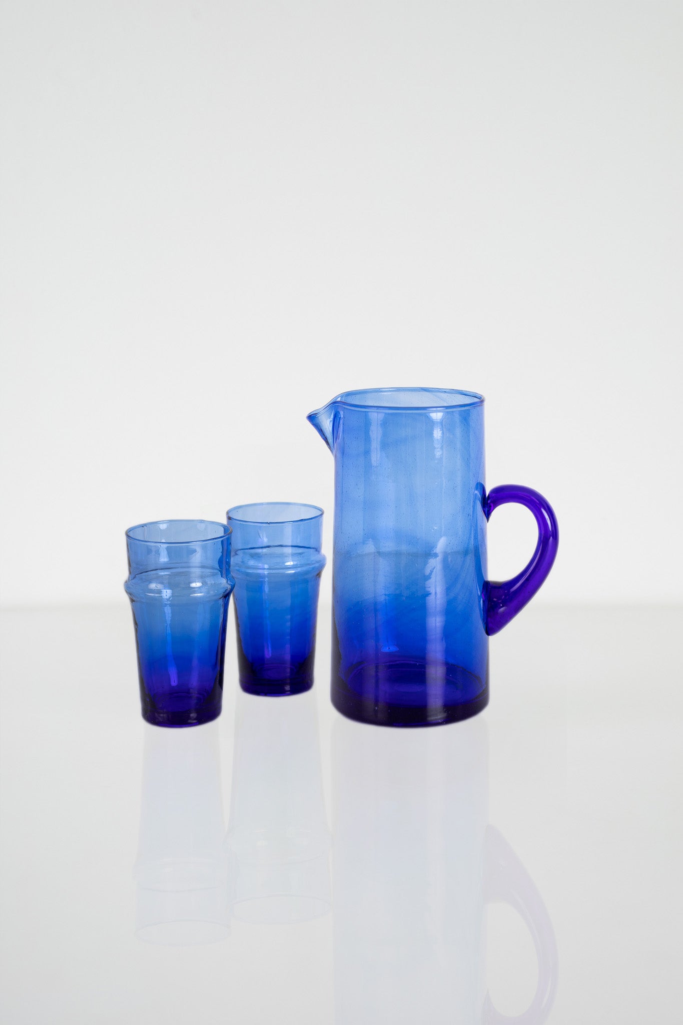 Moroccan Cobalt Beldi Glass - Extra Large