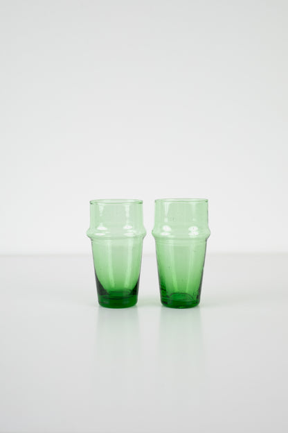 Moroccan Green Beldi Glass - Extra Large