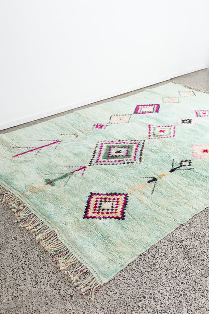 Bohzali NZ, Modern Moroccan Beni M'Rirt Floor rug - Cassis