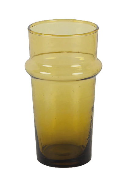Moroccan Mustard Beldi Glass - Extra Large