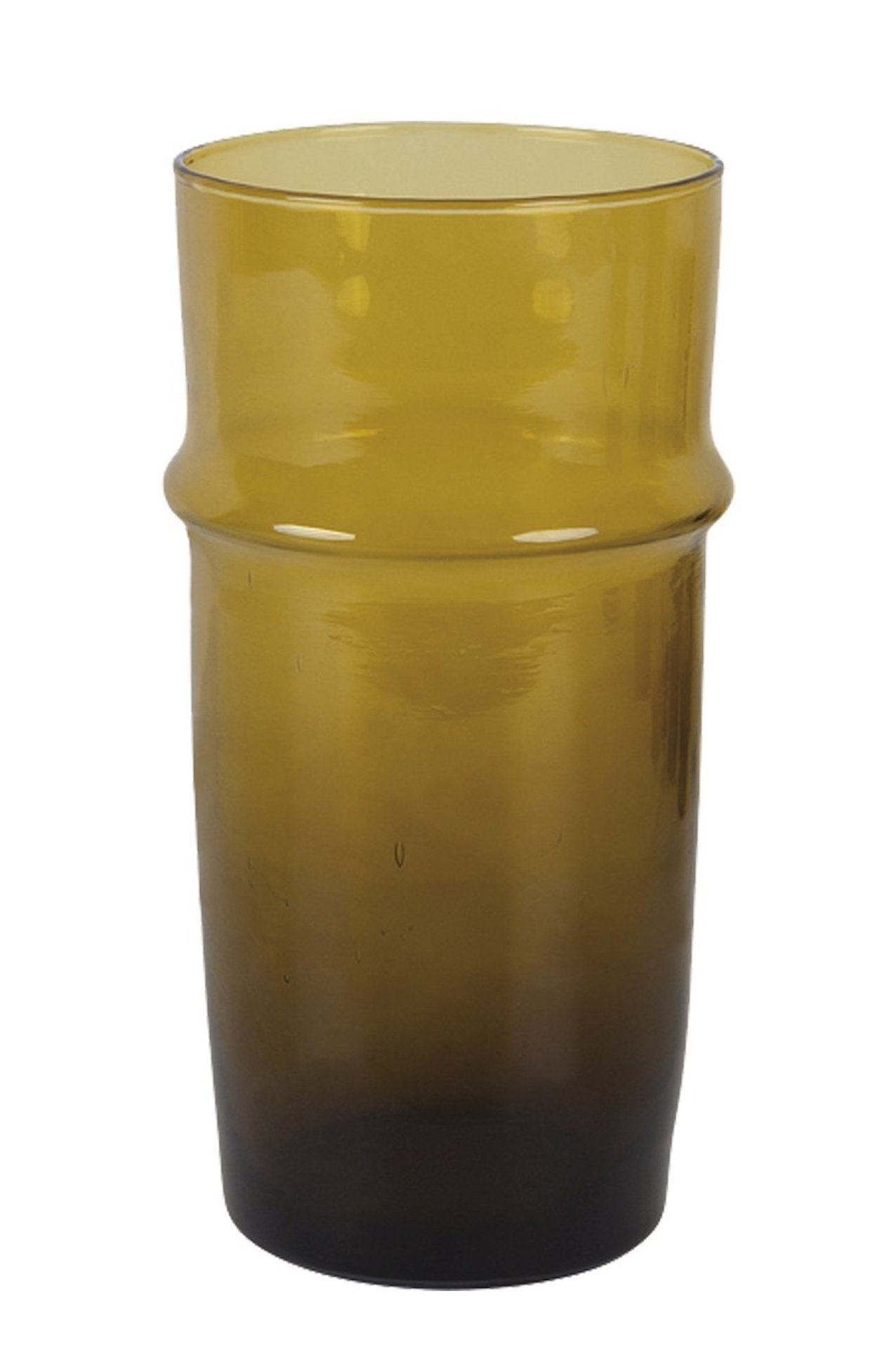 Moroccan Beldi Mustard Vase - Medium Bohzali nz